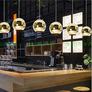 Đèn thả trang trí cầu vàng Gold phi 25cm