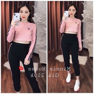 Set bộ thể thao viền sọc adidas