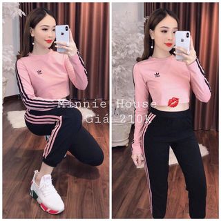 Set bộ thể thao viền sọc adidas