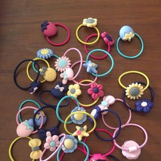 Hộp 40 Dây Cột tóc Cho Bé Có mẫu Kitty