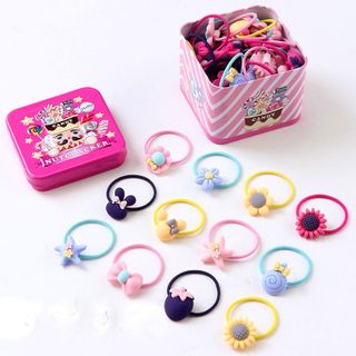 Hộp 40 Dây Cột tóc Cho Bé Có mẫu Kitty