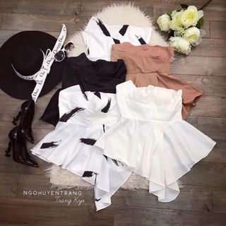 Set áo cúp ngựcquần kaki quảng châu