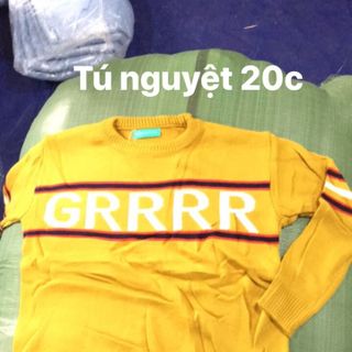 Áo len ulzzang chữ GRRRR