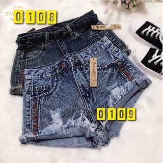 Quần Short Jeans thêu