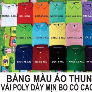 áo cổ trụ poly giá sỉ