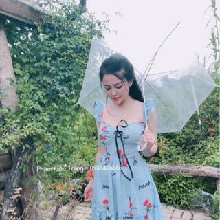 Đầm hoa thêu cánh tiên quảng châu