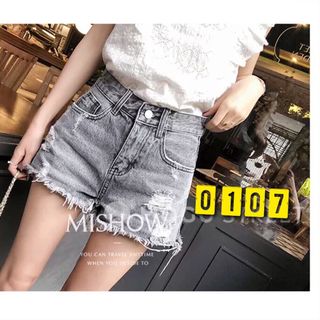 Quần Short Jeans màu lông chuột