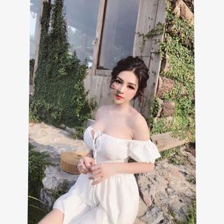 Đầm nhúng thắt nơ quảng châu