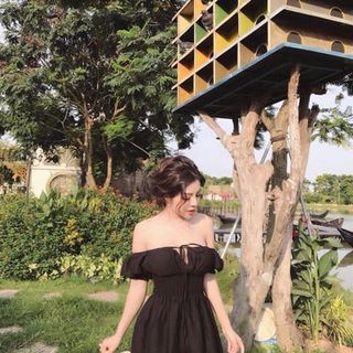Đầm nhúng thắt nơ quảng châu