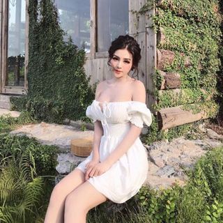 Đầm nhúng thắt nơ quảng châu