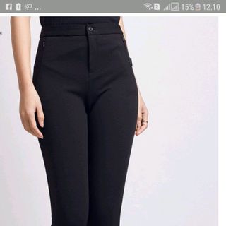 quần umi công sở cạp cao khóa kéo