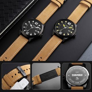 Đồng hồ nam dây da SKMEI SK1221