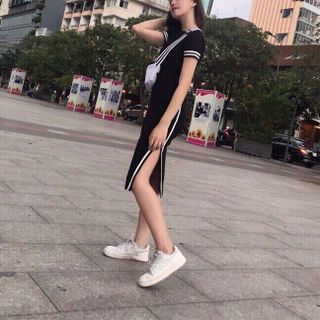 ĐẦM BODY PHỐI VIỀN XẺ TÀ - Mã ADV0278