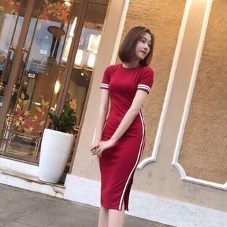 ĐẦM BODY PHỐI VIỀN XẺ TÀ - Mã ADV0278