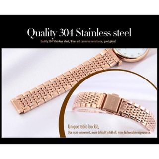 Đồng hồ nữ chạm xà cừ Skmei 1223 Rose Gold
