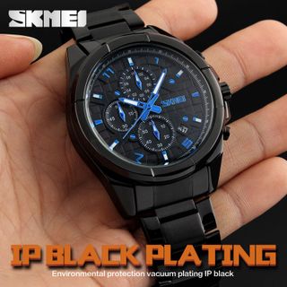 ĐỒNG HỒ NAM DÂY THÉP 6 KIM SKMEI 9109