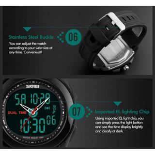 Đồng hồ thể thao nam SKMEI SK1157 full đen
