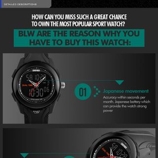 Đồng hồ thể thao nam SKMEI SK1157 full đen