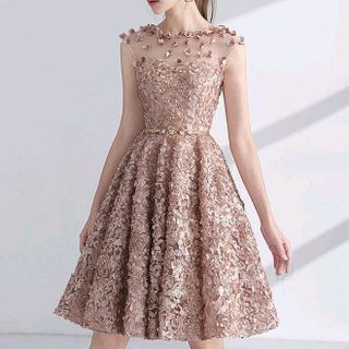 ĐẦM XÒE XÙ BÔNG ĐÍNH HOA