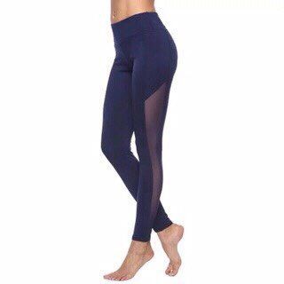 Quần tập Gym dài phối lưới 2 bên