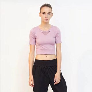 Áo tập Gym croptop lưới lưng