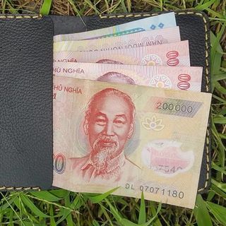 VÍ MINI SLIM SIÊU GỌN HANDMADE DA BÒ 100