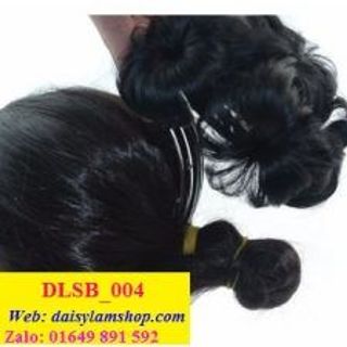 BÚI TÓC GIẢ XOĂN HOA CÓ GHIM CÀI DLSB004 Hình Thật