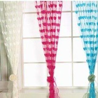 Rèm Cửa Trái Tim Sang Trọng tímhồng đậm xanh dươngđỏ