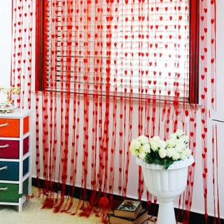 Rèm Cửa Trái Tim Sang Trọng tímhồng đậm xanh dươngđỏ