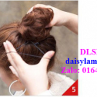 BÚI TÓC GIẢ CÓ DÂY RÚT VÀ MÓC GÀI DLSB001