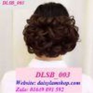 BÚI TÓC GIẢ NGANG HOA CÓ DÂY RÚT TRUNG NIÊN DLSB003