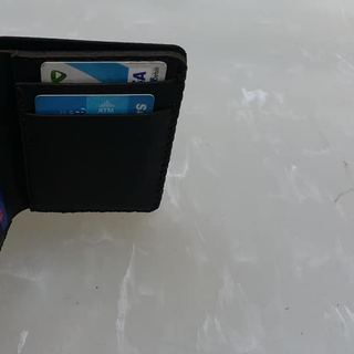 Ví Đứng Da Bò May Tay SGD 16