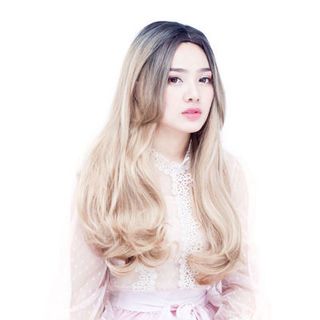 tóc nguyên đầu mái dài