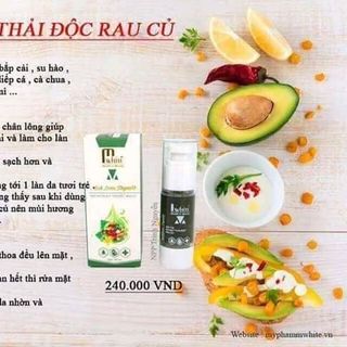 mặt nạ thải độc rau củ