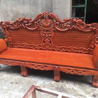 Bộ Bàn Ghế Luois Hoàng Gia Gỗ Hương Đá