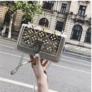 túi xách đính Ngọc hang