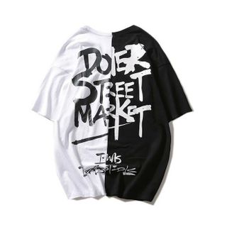 Áo phối trắng đen Dover street market
