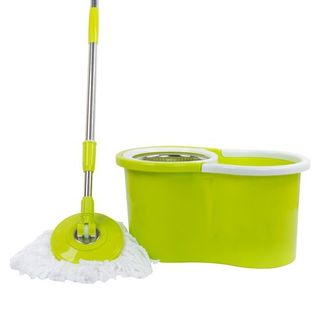 Cây Lau Nhà 360 Giỏ inox mâm nhựa