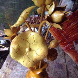 Bình sen gỗ mít giá rẻ