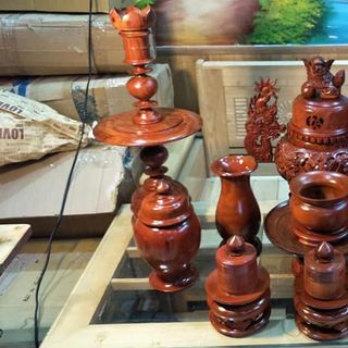 Bộ đồ thờ gỗ