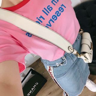 áo pull hồng zara chữ điệu đà
