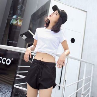 Quần tập đùi phối lưới 2 bên