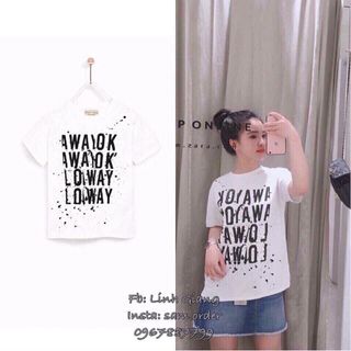 áo thun chữ vẩy sơn new hottt