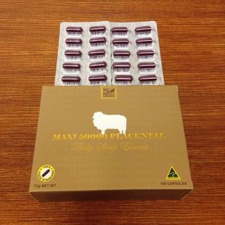 Viên uống nhau thai cừu Maxi 50000 Placental Well Being Nutrition