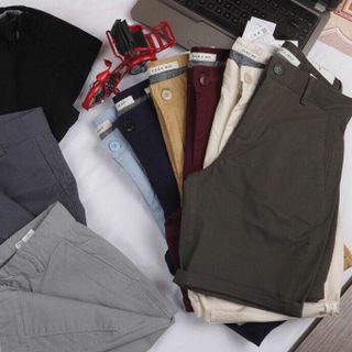 Quần short kaki thun co dãn