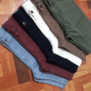 Quần short nam line kaki thun