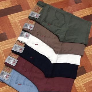 Quần short nam line kaki thun