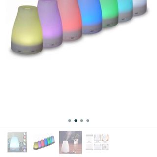 máy khuếch tán siêu âm trụ 120ml led bảy màu
