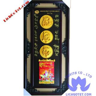 LỊCH GỖ TREO TƯỜNG PHÙ ĐIÊU THƯ PHÁP