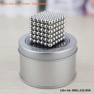 Bi nam châm xếp hình thông mình 216 viên 5mm giá sỉ